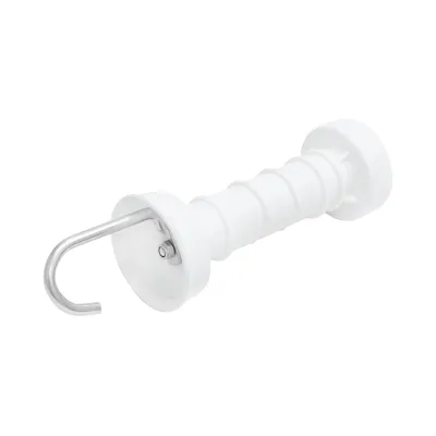 Maner poarta alb cu carlig si arc gard electric Mezofarm
