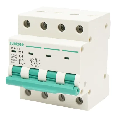 Siguranta automata tip intrerupator 4P, 16A 400VAC Suntree - imagine 2