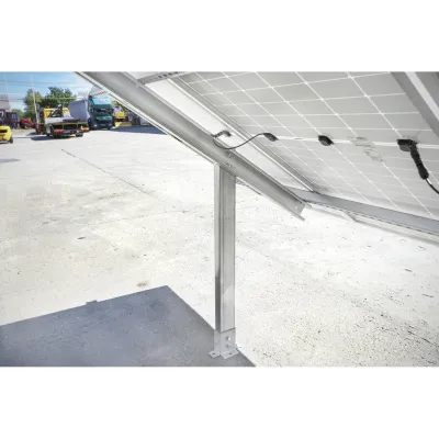 Sistem complet montare, structura panouri solare fotovoltaice la sol-ciment 10KW Breckner Germany - imagine 6
