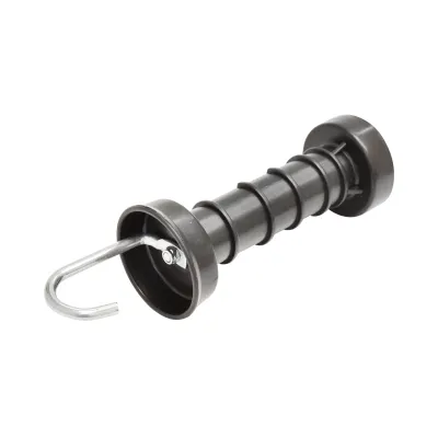 Maner poarta negru cu carlig si arc gard electric Mezofarm