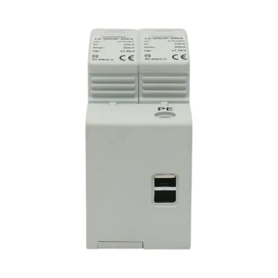 Descarcator la supratensiune cu semnalizare pentru sisteme fotovoltaice LA-SPD-2P-40kA-275V Leader - imagine 5