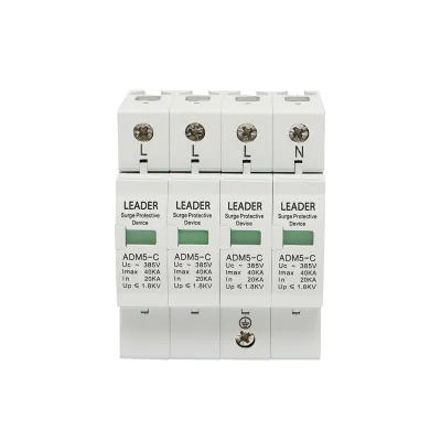 Descarcator la supratensiune cu semnalizare pentru sisteme fotovoltaice LA-SPD-4P-40kA-385V Leader