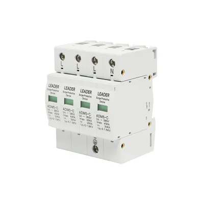 Descarcator la supratensiune cu semnalizare pentru sisteme fotovoltaice LA-SPD-4P-40kA-385V Leader - imagine 2