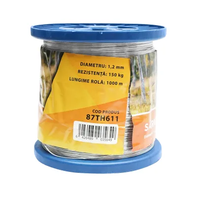 Sarma galvanizata pentru gard electric 1,2mm x 1000m Thor - imagine 2