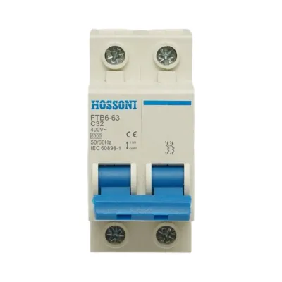 Siguranta automata intrerupator MCB 2P 32A 400V AC FTB6-63