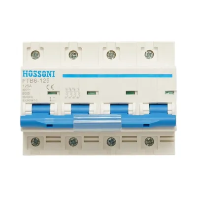 Siguranta automata intrerupator MCB 4P 125A 400V AC FTB6-125