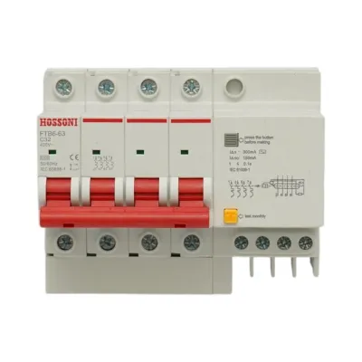 Siguranta automata diferentiala RCBO 4P, 32A 400V AC, 300mA FTB6-63