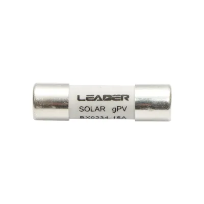 Siguranta fuzibila 10x38mm cilindrica BX0234 pentru sisteme solare gPV, 15A, 1000V Leader