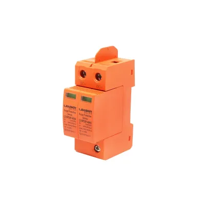 Descarcator supratensiune cu semnalizare sisteme fotovoltaice DC 2P tip C 1000VDC LD-SPD-2P-40kA Leader - imagine 2