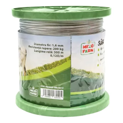 Sarma galvanizata pentru gard electric 1,6mm x 500m Mezofarm - imagine 3