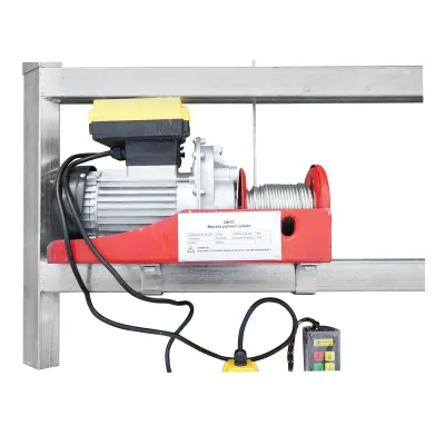 Lift electric cu carucior mobil si telecomanda pentru ridicare panouri solare fotovoltaice maxim 19m - imagine 4