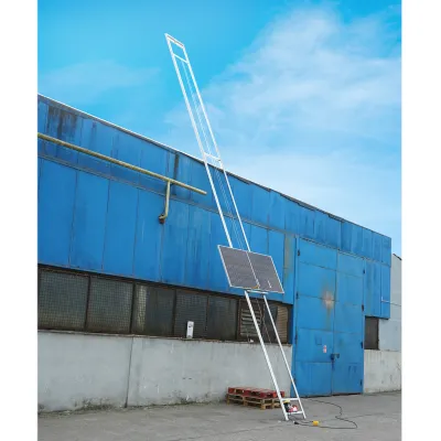 Lift electric cu carucior mobil si telecomanda pentru ridicare panouri solare fotovoltaice maxim 19m - imagine 3