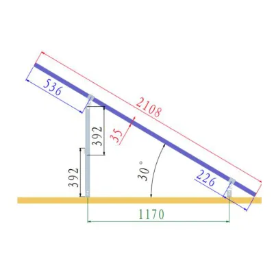 Sistem complet montare, structura acoperis pentru 4 panouri solare fotovoltaice cu unghi reglabil 15-30 grade Breckner Germany - imagine 3