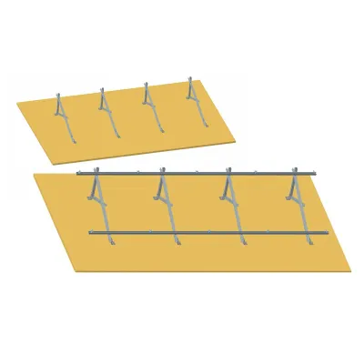 Sistem complet montare, structura pe beton pentru 4 panouri solare fotovoltaice cu unghi 20 grade Breckner Germany - imagine 5