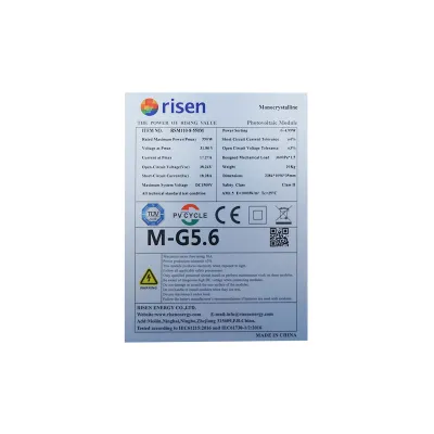 Panou solar RISEN 550W monocristalin 2384x1096x35mm - imagine 5
