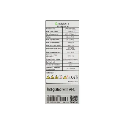 Invertor ON-GRID 50KW Growatt MAX 50KTL3-LV, trifazic 380V, prosumator, WiFi - imagine 5