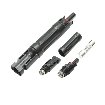 Conector MC4 cu siguranta fuzibila 10x38mm, 10A, 1000V DC pentru sisteme solare fotovoltaice IP67 Longroad