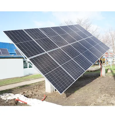 Sistem complet montare, structura tracker solar automat 9 KW, est-vest 16 panouri de 570W Breckner Germany - imagine 2