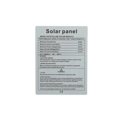 Panou solar 250W fotovoltaic monocristalin 1350x765x30mm cu conector MC4 Breckner Germany - imagine 7