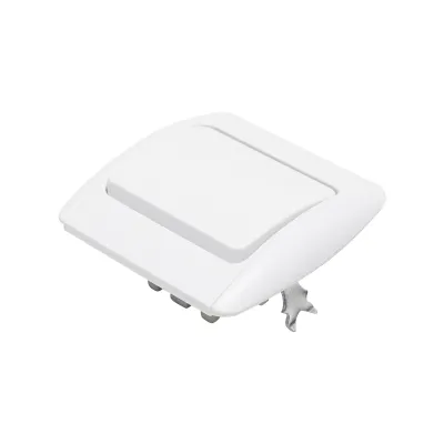Intrerupator alb simplu ST MAKEL 220V - 250V, 10A incastrat, ceramica - imagine 3