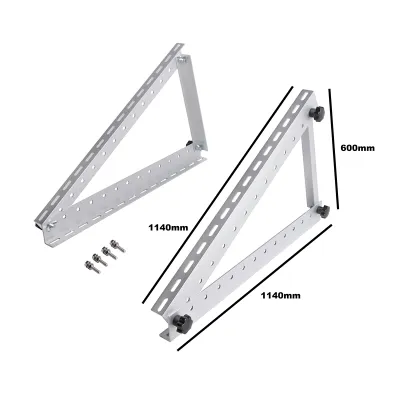 Set suporti tip triunghi pentru prindere panouri solare fotovoltaice 550W cu unghi reglabil Breckner Germany