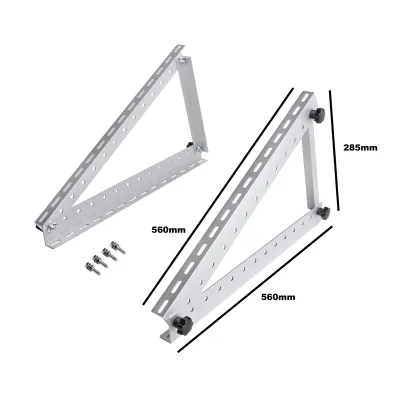 Set suporti tip triunghi pentru prindere panouri solare fotovoltaice 200W cu unghi reglabil Breckner Germany