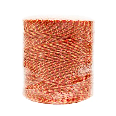 Rola fir galben-rosu fi 2mm insertie metalica 6x0.15mm SS, rezistenta 8 Ohm/m, 1000m gard electric Thor - imagine 4