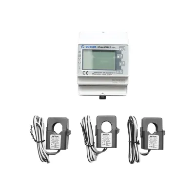 Kit smart meter Deye 380V, 120A, 40mA trifazic cu siguranta digitala split core SDM630MCT - imagine 2