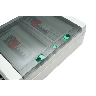 Tablou sigurante de protectie echipat 380V pentru sisteme fotovoltaice 5-10KW DC/AC cu 2 siruri/stringuri - imagine 11