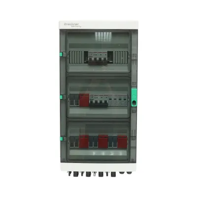 Tablou sigurante de protectie echipat 380V pentru sisteme fotovoltaice 10-20KW DC/AC cu 4 siruri/stringuri - imagine 2