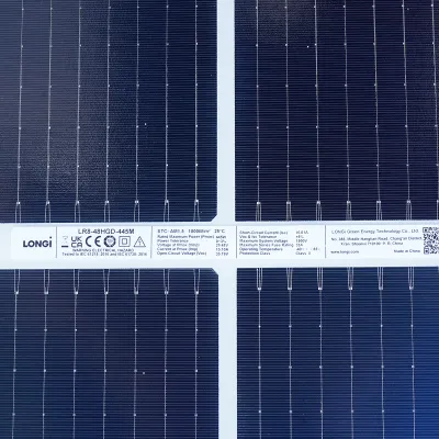 Panou solar bifacial LONGi 445W fotovoltaic, monocristalin 1762x1134x30mm - imagine 4