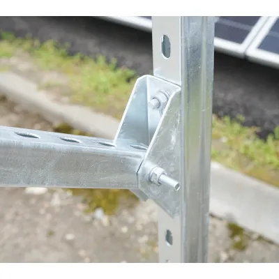 Sistem complet montare, structura pe sol pentru 22 panouri solare fotovoltaice 13KW unghi 25 grade Breckner Germany - imagine 5