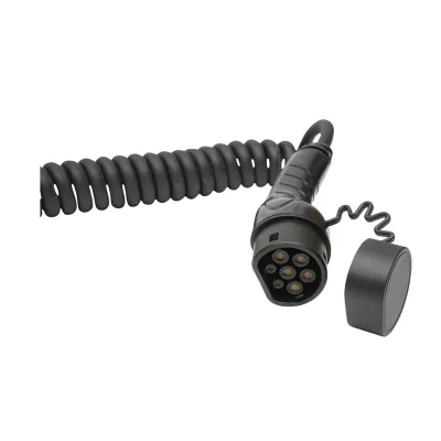 Cablu spiralat incarcare 380V, 5M, Type 2 pentru masini electrice 11KW, 16A, trifazic IP55 - imagine 3