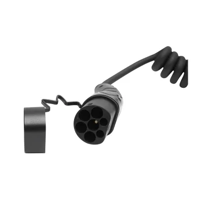 Cablu spiralat incarcare 380V, 5M, Type 2 pentru masini electrice 11KW, 16A, trifazic IP55 - imagine 2