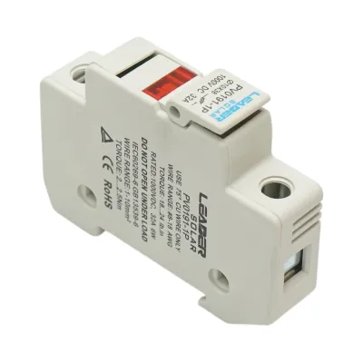 Soclu, separator fuzibil gPV 1P, 1100V, 32A pentru sisteme fotovoltaice Leader - imagine 3