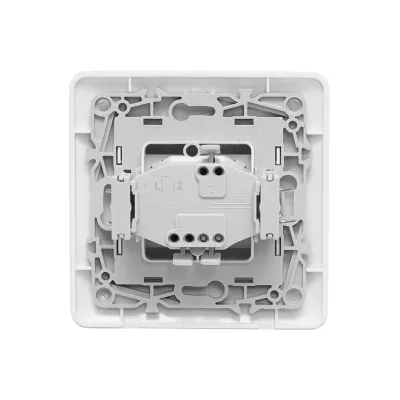 Intrerupator alb simplu ST 220V - 250V, 10A incastrat - imagine 3