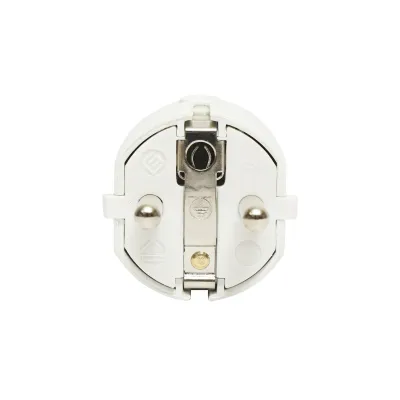 Stecher Schuko cu impamantare alb 16A, 250V Breckner Germany - imagine 3