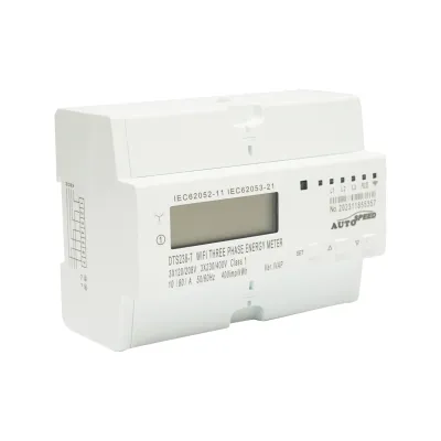 Smart Meter trifazic 380V, 80A, DTS238-7 WIFI compatibil cu Tuya, Smart Life, contor inteligent energie si putere electrica - imagine 3