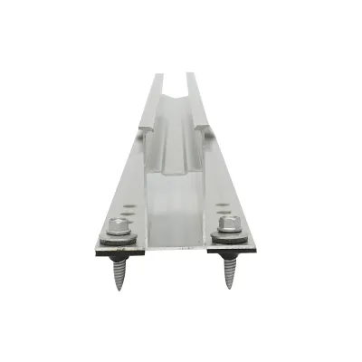 Suport bara 385x50mm profil H cu suruburi si garnitura EPDM pentru prinderi panouri solare fotovoltaice, sistem A, 20mm - imagine 2