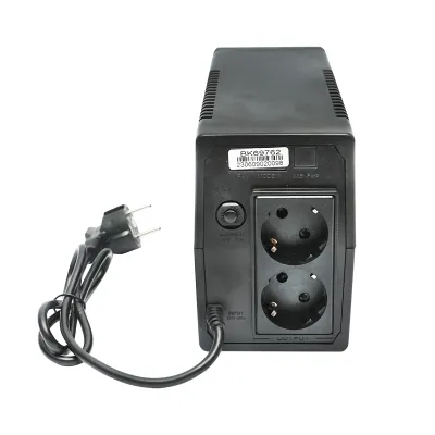 UPS 600VA/360W cu baterie 7Ah si 2 prize schuko AVR Breckner Germany - imagine 3