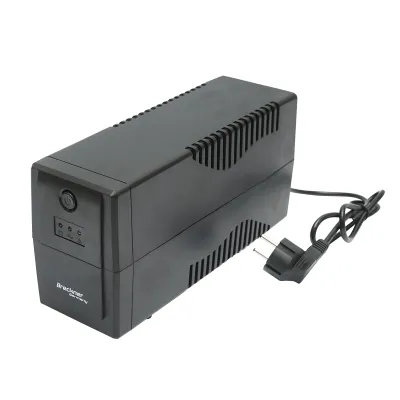 UPS 600VA/360W cu baterie 7Ah si 2 prize schuko AVR Breckner Germany - imagine 4