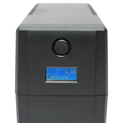 UPS 600VA/360W cu baterie 7Ah si 2 prize schuko, LCD, USB, AVR Breckner Germany - imagine 5