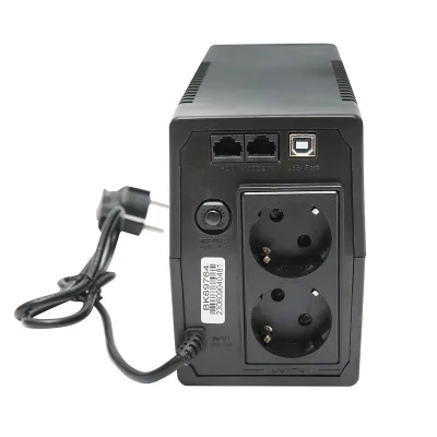 UPS 800VA/480W cu baterie 9Ah si 2 prize schuko, LCD, USB, AVR Breckner Germany - imagine 4