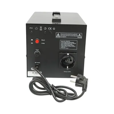 Stabilizator automat de tensiune 500VA, 300W, 140-250VAC cu releu monofazat, 1 priza Schuko 230V, afisaj LCD Breckner Germany - imagine 4