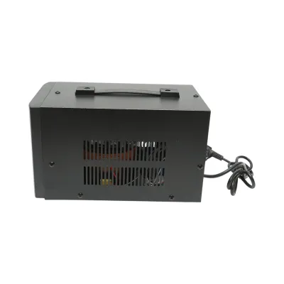 Stabilizator automat de tensiune 500VA, 300W, 140-250VAC cu releu monofazat, 1 priza Schuko 230V, afisaj LCD Breckner Germany - imagine 2
