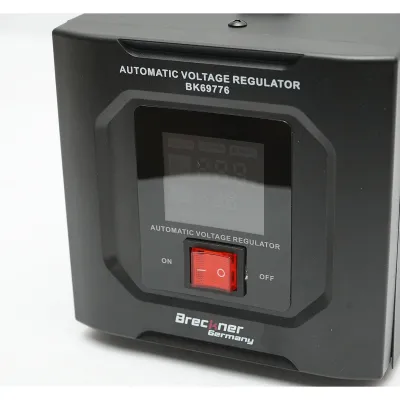 Stabilizator automat de tensiune 1000VA, 600W, 140-250VAC cu releu monofazat, 1 priza Schuko 230V, afisaj LCD Breckner Germany - imagine 8