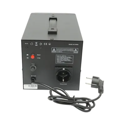 Stabilizator automat de tensiune 1000VA, 600W, 140-250VAC cu releu monofazat, 1 priza Schuko 230V, afisaj LCD Breckner Germany - imagine 4