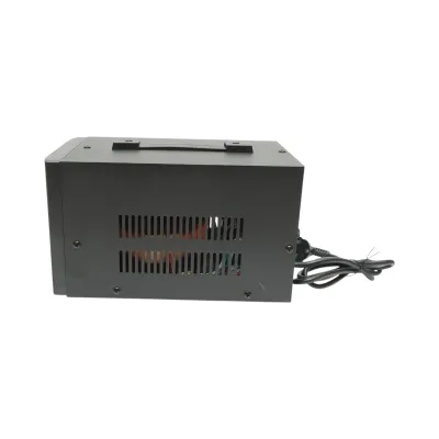 Stabilizator automat de tensiune 2000VA, 1200W, 140-250VAC cu releu monofazat, 2 prize Schuko 230V, afisaj LCD Breckner Germany - imagine 2