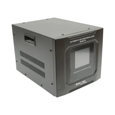 Stabilizator automat de tensiune 3000VA, 1800W, 140-250VAC cu releu monofazat, bypass, conexiune borne, afisaj LCD Breckner Germany - imagine 6