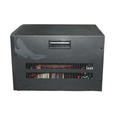 Stabilizator automat de tensiune AVR 10KVA, 8000W, 140-250VAC cu releu monofazat, bypass, conexiune borne, afisaj LCD Breckner Germany - imagine 2